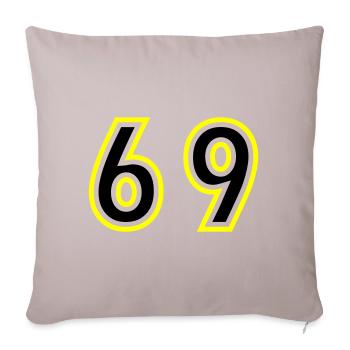 69 Number College - Sofa pillowcase 17,3'' x 17,3'' (45 x 45 cm) - light taupe - Front