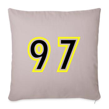 97 Number College - Sofa pillowcase 17,3'' x 17,3'' (45 x 45 cm) - light taupe - Front