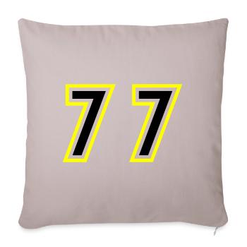 77 Number College - Sofa pillowcase 17,3'' x 17,3'' (45 x 45 cm) - light taupe - Front