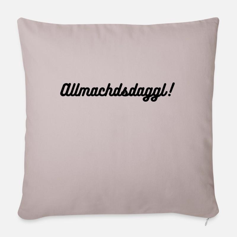 Allmachdsdaggl - Sofakissenbezug 45 x 45 cm - helles Taupe