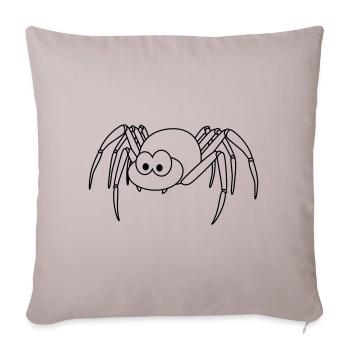 Tarantula Comic Animal - Sofa pillowcase 17,3'' x 17,3'' (45 x 45 cm) - light taupe - Front