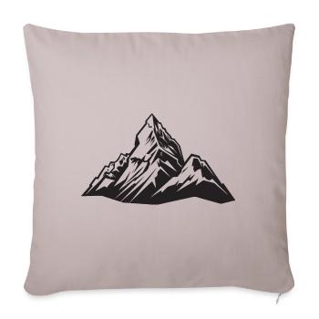 Mountains Symbol - Sofa pillowcase 17,3'' x 17,3'' (45 x 45 cm) - light taupe - Front
