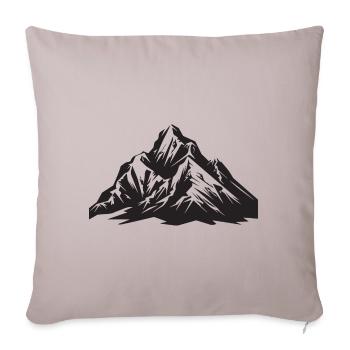 Montagnes Nature - Housse de coussin décorative 45 x 45 cm - taupe clair - Devant