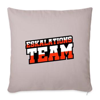 Eskalations Team - Sofakissenbezug 45 x 45 cm - helles Taupe - Vorne