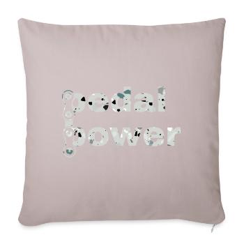Gravel, VTT, Passion, Cyclisme - Housse de coussin décorative 45 x 45 cm - taupe clair - Devant