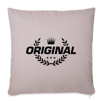 Emblème original - Housse de coussin décorative 45 x 45 cm - taupe clair - Devant