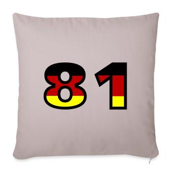 81 Number Germany Jersey - Sofa pillowcase 17,3'' x 17,3'' (45 x 45 cm) - light taupe - Front