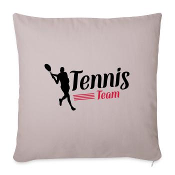 symbole de l'équipe de tennis - Housse de coussin décorative 45 x 45 cm - taupe clair - Devant