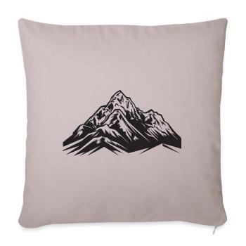 Mountains Symbol - Sofa pillowcase 17,3'' x 17,3'' (45 x 45 cm) - light taupe - Front
