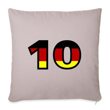 10 Numéro Allemagne Jersey - Housse de coussin décorative 45 x 45 cm - taupe clair - Devant