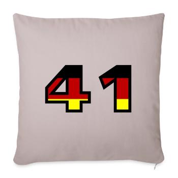 41 Numéro Allemagne Jersey - Housse de coussin décorative 45 x 45 cm - taupe clair - Devant