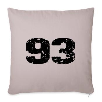 93 Number Jersey - Sofa pillowcase 17,3'' x 17,3'' (45 x 45 cm) - light taupe - Front