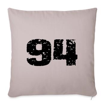 Maillot à numéros 94 - Housse de coussin décorative 45 x 45 cm - taupe clair - Devant