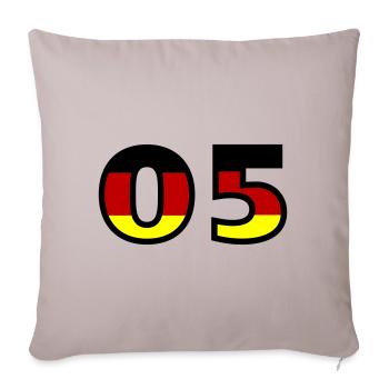 5 Number Germany Jersey - Sofa pillowcase 17,3'' x 17,3'' (45 x 45 cm) - light taupe - Front