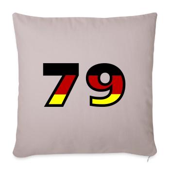 79 Numéro Allemagne Jersey - Housse de coussin décorative 45 x 45 cm - taupe clair - Devant