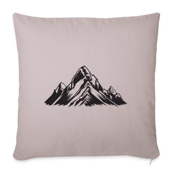 Mountains Symbol - Sofa pillowcase 17,3'' x 17,3'' (45 x 45 cm) - light taupe - Front
