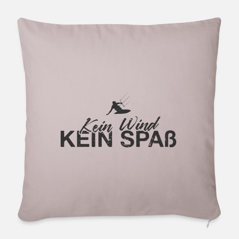 Kitesurfen Kitesurfing Kite Surf - Sofakissenbezug 45 x 45 cm - helles Taupe