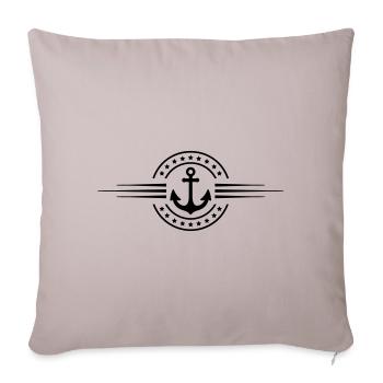 anchor icon - Sofa pillowcase 17,3'' x 17,3'' (45 x 45 cm) - light taupe - Front