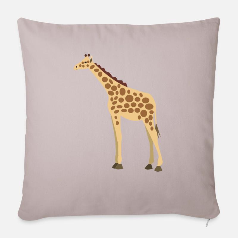 Wildtiere - Sofakissenbezug 45 x 45 cm - helles Taupe