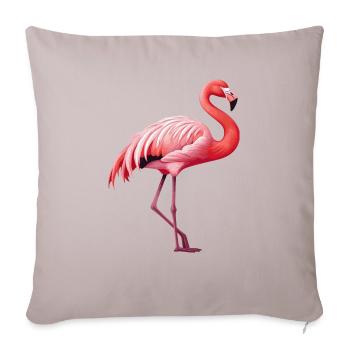 Flamingo - Sofa pillowcase 17,3'' x 17,3'' (45 x 45 cm) - light taupe - Front