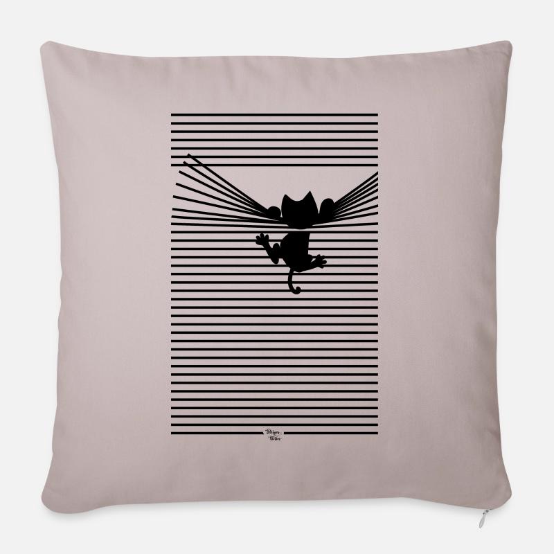 Cat Store - Housse de coussin décorative 45 x 45 cm - taupe clair