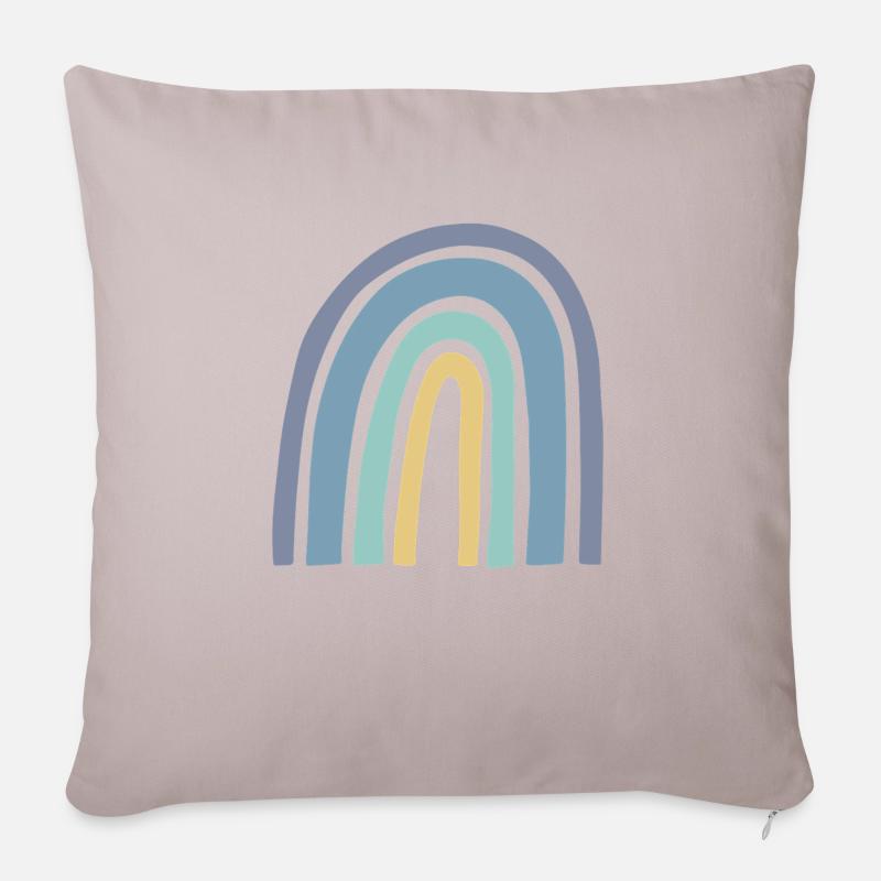 Cute Rainbow - Sofakissenbezug 45 x 45 cm - helles Taupe