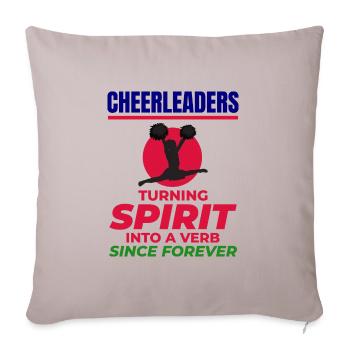 Pom-pom girl Cheerleading Girl Cheering Cheer Squad - Housse de coussin décorative 45 x 45 cm - taupe clair - Devant