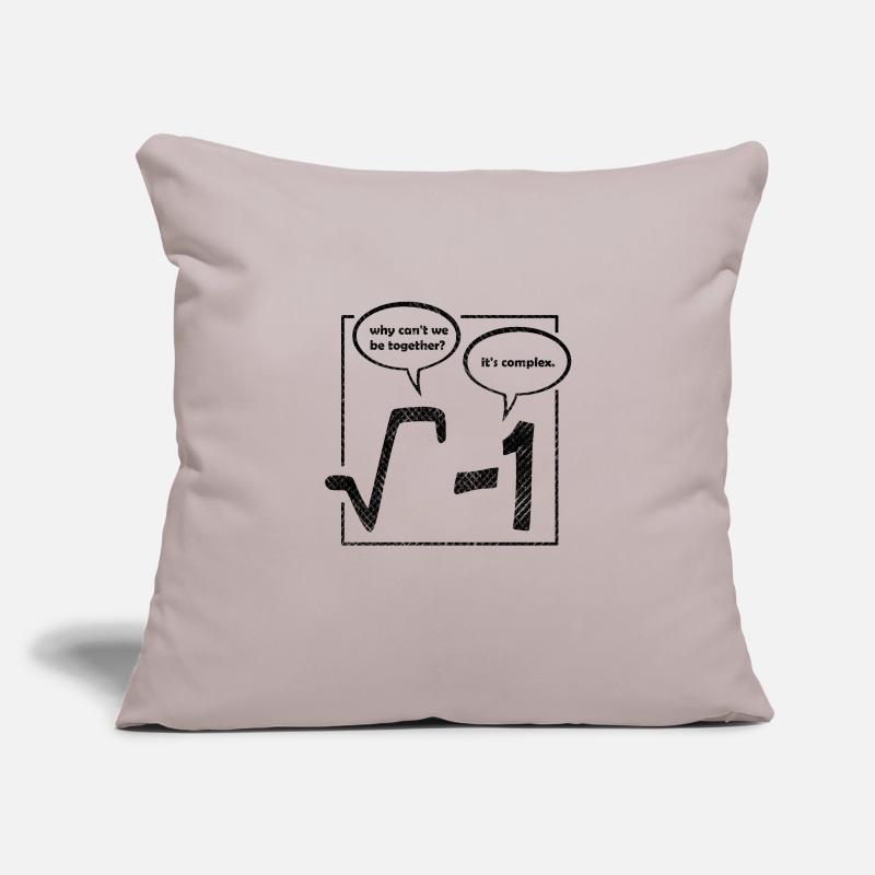 why can't we be together (math) Sofa pillowcase 17,3'' x 17,3'' (45 x 45 cm)