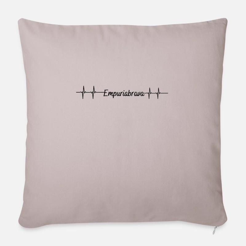 Puls Empuriabrava - Sofakissenbezug 45 x 45 cm - helles Taupe