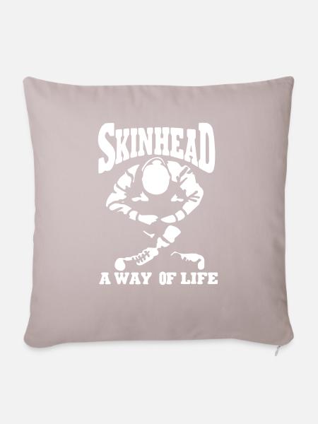 Skinhead - Sofakissenbezug 45 x 45 cm - helles Taupe