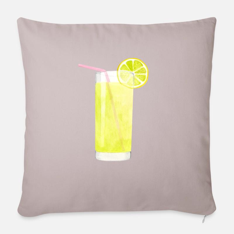 Limonade - Sofakissenbezug 45 x 45 cm - helles Taupe