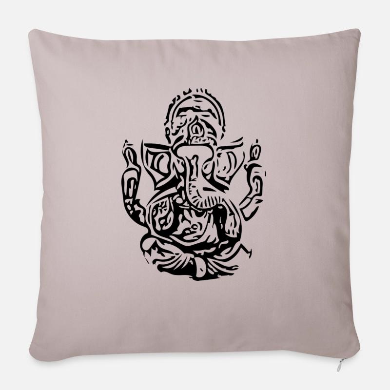 ganesh - Sofakissenbezug 45 x 45 cm - helles Taupe