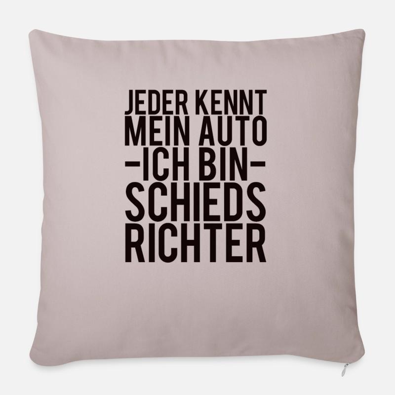 Schiedsrichter Spruch - Sofakissenbezug 45 x 45 cm - helles Taupe