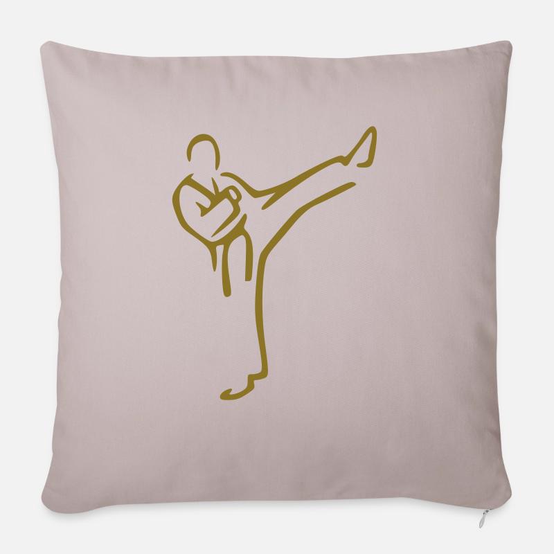 Karate - Sofakissenbezug 45 x 45 cm - helles Taupe