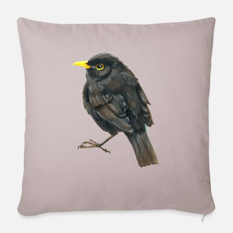 Amsel - Sofakissenbezug 45 x 45 cm - helles Taupe
