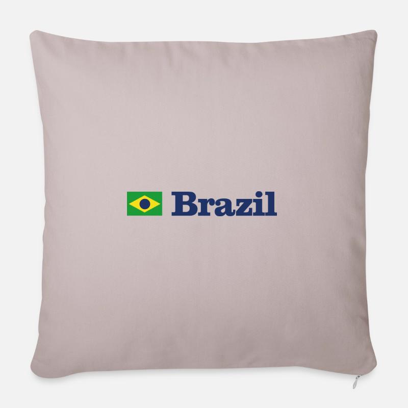 Brazil - Sofakissenbezug 45 x 45 cm - helles Taupe