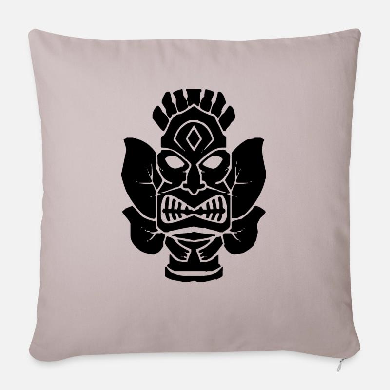 Tiki - Sofakissenbezug 45 x 45 cm - helles Taupe