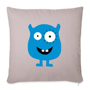 Monster - Sofakissenbezug 45 x 45 cm - helles Taupe - Vorne