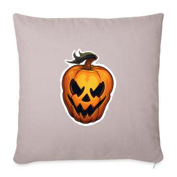 Evil Halloween Pumpkin - Sofa pillowcase 17,3'' x 17,3'' (45 x 45 cm) - light taupe - Front