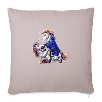 Jiu-Jitsu Unicorns - Sofa pillowcase 17,3'' x 17,3'' (45 x 45 cm) - light taupe - Front