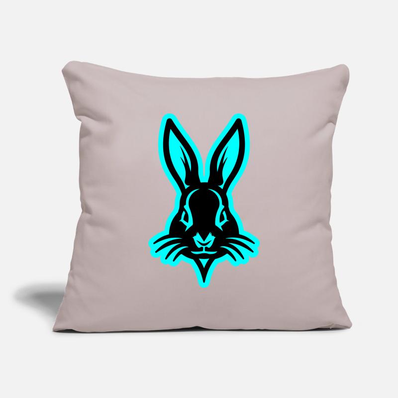 Bunny, Easter Bunny, Head Easter Sofa pillowcase 17,3'' x 17,3'' (45 x 45 cm)
