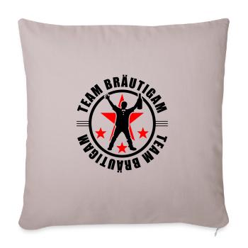 Team Groom Wedding - Sofa pillowcase 17,3'' x 17,3'' (45 x 45 cm) - light taupe - Front