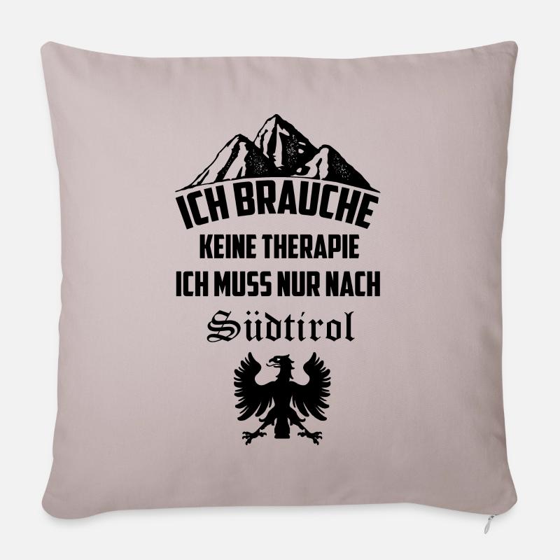 Südtirol - Sofakissenbezug 45 x 45 cm - helles Taupe