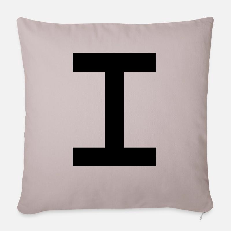 zahl_1_roemisch - Sofakissenbezug 45 x 45 cm - helles Taupe