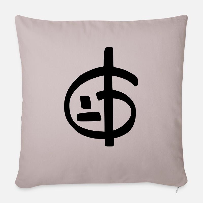 Equation de Zoran - Housse de coussin décorative 45 x 45 cm - taupe clair