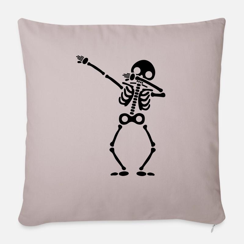 Skelett dab - Sofakissenbezug 45 x 45 cm - helles Taupe