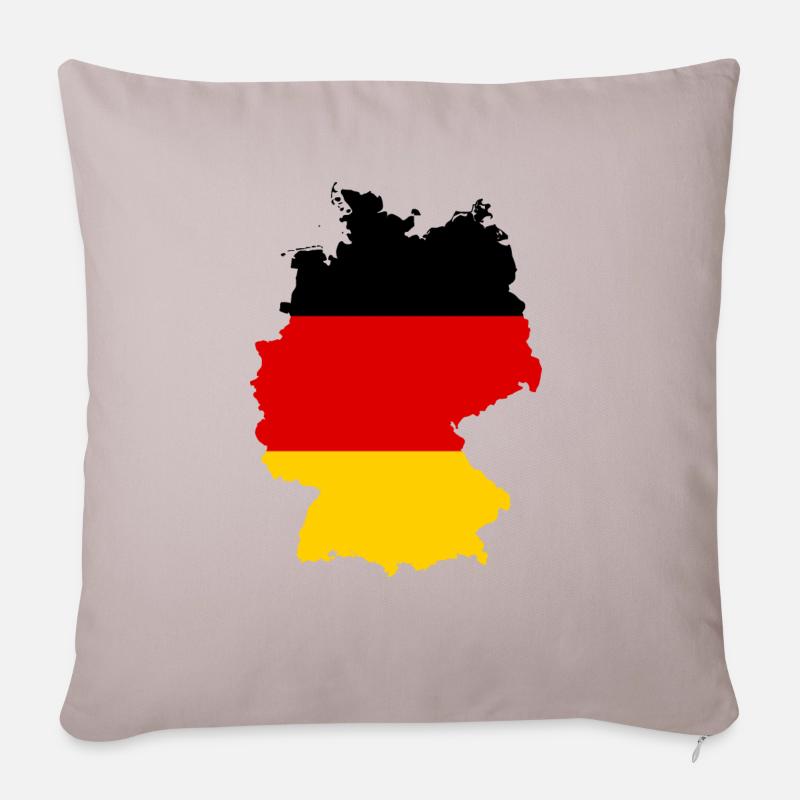 Deutschland - Sofakissenbezug 45 x 45 cm - helles Taupe
