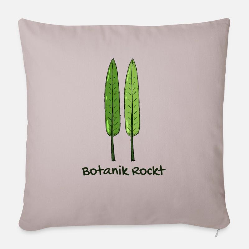 Botanik Rockt | Pflanze | Blätter | Geschenk - Sofakissenbezug 45 x 45 cm - helles Taupe