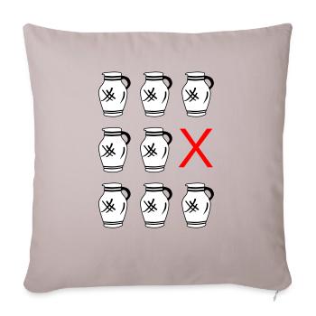 Évier Bembel « KABOOM ! » #FFM #EiGude - Housse de coussin décorative 45 x 45 cm - taupe clair - Devant