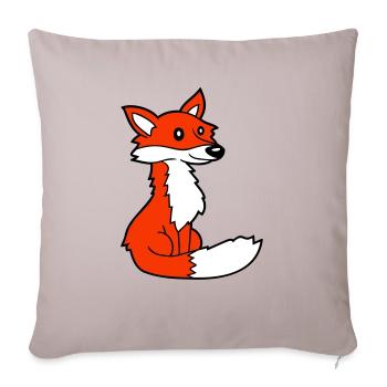 Fox Red Fox Wild Animal Clever Forest Inhabitants - Sofa pillowcase 17,3'' x 17,3'' (45 x 45 cm) - light taupe - Front